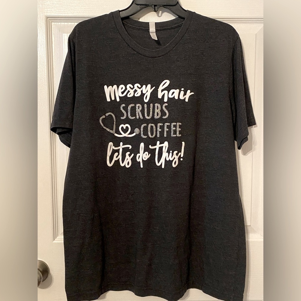 Bella Canvas Medical Nurse Charcoal Tee for anyone who wears scrubs!